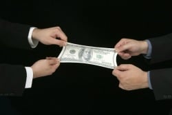 Pulling on dollar